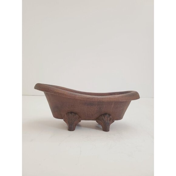 Vintage 1950s / cast iron SOAP DISH / cast iron Soap Holder Soap Dispens… - Picture 9 of 10